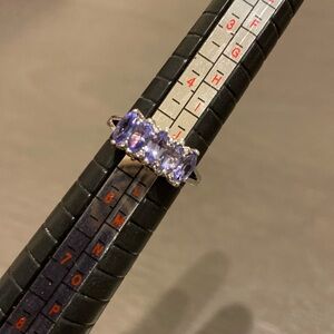 Estate Sterling 925 Lavender Silver Ring